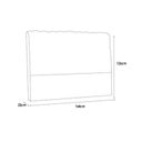 Ver imagem 3 de Cabeceira Cama Box Estofada Queen Queen Dama Plus Courano Branco/Preto - Simbal