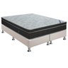 Cama Box Queen: Colchão Molas Bonnel Ortobom Nanolastic Light Selado + Base White(158x198) - 1