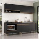 Ver imagem 1 de Armário de Cozinha Modulada Compacta 4 Peças com Balcão para Cooktop Veneza Multimóveis Mp2264