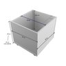Rack Organizador Infantil com Baús e Porta Livros e Carrinhos Kenji 100% Mdf Woodcore - 6