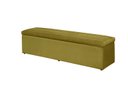 Ver imagem 1 de Calçadeira Baú 120 cm Suede Amarelo