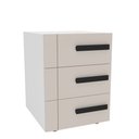 Ver imagem 2 de Mesa de Cabeceira Lisboa 3 Gavetas Creme/branco - Politorno