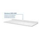 Ver imagem 3 de Tampo para Balcão Planejado Pia 120cm Marselha CabeCasa MadeiraOriginals Branco