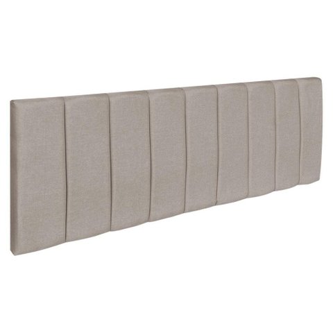 Cabeceira Painel King 1,95m Holanda Linho - Pallazio Cor:Cappuccino