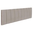 Ver imagem 1 de Cabeceira Painel King 1,95m Holanda Linho - Pallazio Cor:Cappuccino