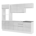 Ver imagem 7 de Cozinha Completa Mdf Madesa Acordes Frentes Branco Brilho
