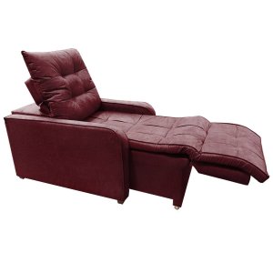 Poltrona Retratil e Reclinavel Com Rodape Regulavel Azera Bordo