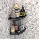 Ver imagem 2 de Porta Shampoo de Canto Duplo Aço com Fundo Plástico - Stolf