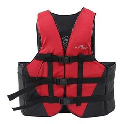 Colete Salva-vidas - Vermelho e Preto - 120kg - 1