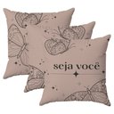 Ver imagem 1 de Kit 3 Capas Almofadas Decorativas Apenas Você 45x45 Id Decor