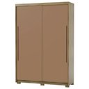 Ver imagem 2 de Guarda Roupa Casal 164cm Zane Nature/camarim/alasca Flex V02 - Mpozenato