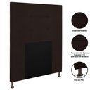 Ver imagem 4 de Cabeceira Cama Box Solteiro 90cm D10 Safira Corano Marrom
