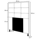Ver imagem 3 de Cabeceira Cama Box Solteiro 90cm D10 Safira Corano Marrom