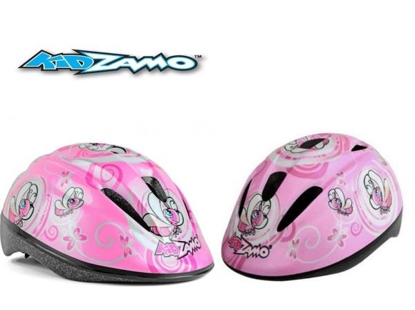 Capacete Bicicleta Infantil Kidzamo Cor Rosa Para Meninas 4 à 8 anos 48-52cm