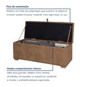 Ver imagem 5 de Puff Baú Cama 140cm Munique com Design Elegante.