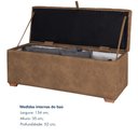 Ver imagem 6 de Puff Baú Cama 140cm Munique com Design Elegante.