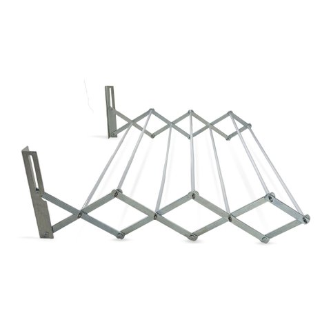 Varal de Parede Retrátil Aço Sanfonado - 60cm
