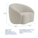 Ver imagem 5 de Kit Divã Recamier Orgânico França 220cm Lado Esquerdo e 2 Poltronas Amore Linho
