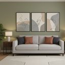 Ver imagem 5 de Kit 3 Quadros Casal Linhas Curvas Moldura:preta