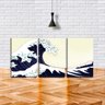 Quadro Decorativo 55x110 grande onda representação arte - 2