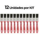 Ver imagem 3 de Pincel Trincha para Pintura 1 Polegada Roma Vermelho 12 Unidades