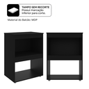 Ver imagem 2 de Balcão de Cozinha para Cooktop 4 e 5 Bocas com 2 Nichos para Forno e Microondas Adriana AJL - Preto