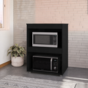Ver imagem 6 de Balcão de Cozinha para Cooktop 4 e 5 Bocas com 2 Nichos para Forno e Microondas Adriana AJL - Preto