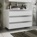 Ver imagem 1 de Gabinete Banheiro Joia 80cm com 3 Gavetas e Rodinha