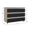 Gabinete Banheiro Joia 80cm com 3 Gavetas e Rodinha - 3