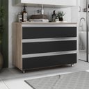 Ver imagem 1 de Gabinete Banheiro Joia 80cm com 3 Gavetas e Rodinha