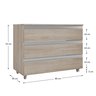 Gabinete Banheiro Joia 80cm com 3 Gavetas e Rodinha - 3