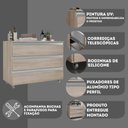 Ver imagem 4 de Gabinete Banheiro Joia 80cm com 3 Gavetas e Rodinha