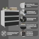Ver imagem 4 de Gabinete Banheiro Joia 60cm com 3 Gavetas e Rodinha