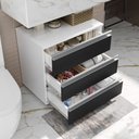Ver imagem 2 de Gabinete Banheiro Joia 60cm com 3 Gavetas e Rodinha