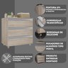 Gabinete Banheiro Joia 60cm com 3 Gavetas e Rodinha - 4