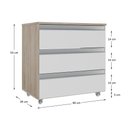 Ver imagem 3 de Gabinete Banheiro Joia 60cm com 3 Gavetas e Rodinha