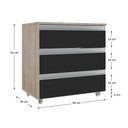 Ver imagem 3 de Gabinete Banheiro Joia 60cm com 3 Gavetas e Rodinha
