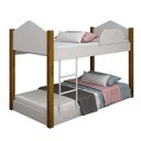 Ver imagem 2 de Beliche Montessoriana Infantil Casinha Montessoriana Luiza Divaloto Branco e Amendoa