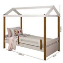 Ver imagem 4 de Cama de Solteiro Casinha Montessoriana Elis Branco e Mel