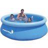 Piscina com Borda Inflável Redonda 2400 Litros 2.4m x 63cm com Capa Azul Importway Iwpbic2490 - 5