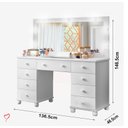 Ver imagem 3 de Penteadeira Planet Baby Camarim 9 Gavetas com Led