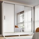 Ver imagem 1 de Guarda-roupa Casal 3 Portas de Correr com Espelho França Santos Andirá
