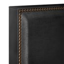 Ver mais imagens de Cabeceira Box Casal King Com Tachas 195 cm Vicenza L02 Facto Preto Metalizado - Lyam Decor