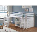 Ver imagem 1 de Cama Alta Infantil/Juvenil Multifuncional Roxy Iii com Cômoda e Prateleiras