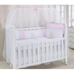 Mosquiteiro Para Berço americano Rosa Bebe