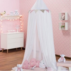 Mosquiteiro Infantil Bandeirinha Rosa