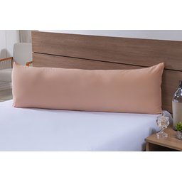 Fronha para Travesseiro de Corpo 1,40mx45cm 100% Algodão 200 Fios Salmon - 1