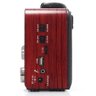 Caixa de Som Rádio Portátil com Bluetooth Vermelho 110V/220V - 4