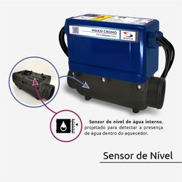Aquecedor e Iluminação para Banheira e Spa Sinapse Maxxi Cromo 5000w, 220v, 3 Spots Cromados - 3