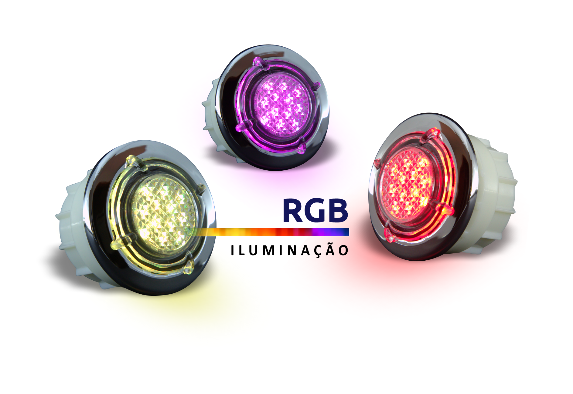 Sistema de Iluminação para Banheira/spa Sinapse Cromoled, 127v, 3 Pontos de Luz em Inox - 4